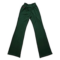 Pantalón Kinetix Flare Jazz Algodón Verde Oscuro Mujer