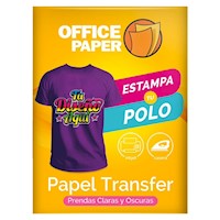 Papel Transfer Tela Oscura 110g por 05 Hojas A4