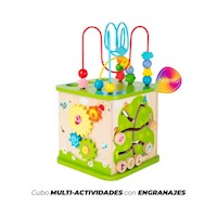 Cubo Multi-Actividades con engranajes