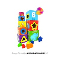 Juego Didáctico Cubos Apilables X8