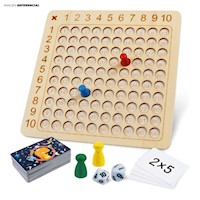 Juego de Mesa de Multiplicación Montessori Didáctico