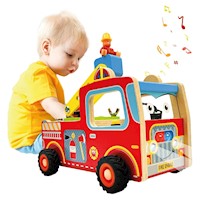Juguete Didáctico carrito de Bombero con Sonido Montessori