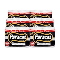 Papel Higiénico PARACAS Gold Negro Doble Hoja - Paquete 4un 6 pack