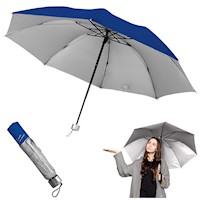 Paraguas Plegable Sombrilla de Mano para Sol Lluvia K02 AZ
