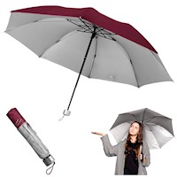 Paraguas Plegable Sombrilla de Mano para Sol Lluvia K02 GD