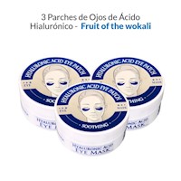 3 Parches de Ojos de Acido Hyaluronico- Fruit of the wokali