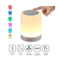 Parlante Lámpara Portátil Bluetooth Cambia de Color