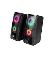 Parlantes Gamer Xtech XTS-130 de 2.0 canales con luces led