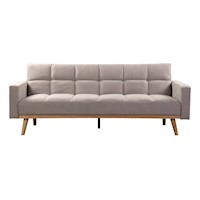 Sofá Cama Pazart Muebles Futón Matteo Gris Claro