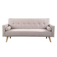 Sofá Cama Pazart Muebles Futón Lucie Gris Claro