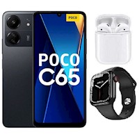 Xiaomi Poco C65 128GB Negro + Audifonos + Smartwatch