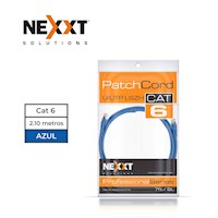 Cable Patch Cord Nexxt Par Trenzado no Blindado UTP Cat 6A Azul