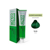 Tinte Sin Amoniaco Pro Color 4000 Verde X 70 G