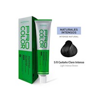 Tinte Sin Amoniaco Pro Color 5/0 Castaño Claro Intenso X 70 G