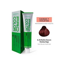Tinte Sin Amoniaco Pro Color 6.26 Rubio Oscuro Violeta Rojo X 70 G