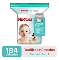 Toallitas Húmedas Huggies Cuidado 4 En 1 - 184 Und