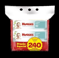 Tripack Toallitas Húmedas Huggies Cuidado 4 En 1 - 240 Und