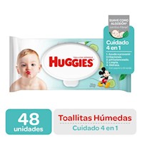 Toallitas Húmedas Huggies Cuidado 4 En 1 - 48 Und