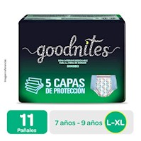 Pañales Huggies Goodnites Talla G 11 Und