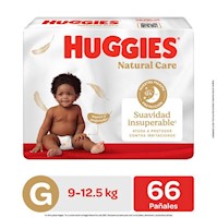 Pañal Huggies Natural Care Xtracare Big Talla G 66 Und