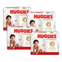 Pack 4 Pañal Huggies Natural Care Xtracare Big Talla Xg 60u