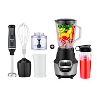 Combo Taurus Licuadora Perfect Push 800W + Batidora de Inmersión Robot 500 Plus Inox II