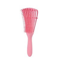 Peine Cepillo Flexible Desenredante para Cabello Color Rosado