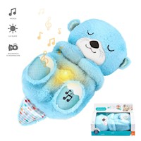 Peluche Sensorial Hora de Dormir Diseño Nutria Musical Celeste F09