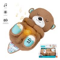 Peluche Sensorial Hora de Dormir Diseño Nutria Musical Marrón F09