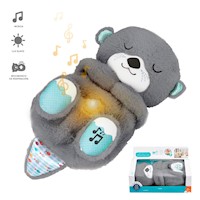 Peluche Sensorial Hora de Dormir Diseño Nutria Musical Plomo F09