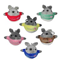 Set de Peluches Llavero Mi Vecino Totoro Multicolor 6pza