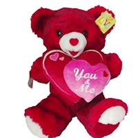 Peluche Oso Rojo Corazon You and Me 49cm Dandee