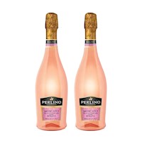 ESPUMANTE PERLINO Moscato Rosato Dolce 750 ML X 2 Bot