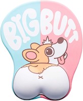 Mouse Pad 3D Almohadilla Ergonómico Reposamuñecas Antideslizante Perro