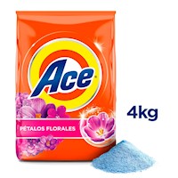 Detergente en Polvo Ace Pétalos Florales 4 kg