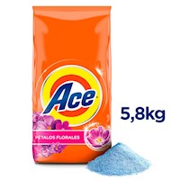 Detergente en Polvo Ace Pétalos Florales 5.8 kg