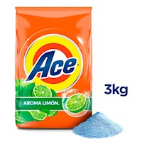 Detergente en Polvo Ace Aroma Limón 3Kg