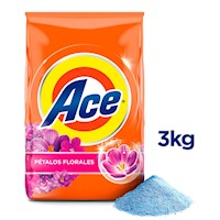 Detergente en Polvo Ace Pétalos Florales 3 kg