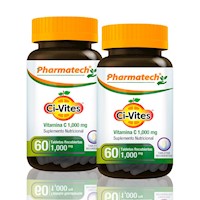 Vamina C 1000Mcg Pharmatech 60 Tabletas Pack X2