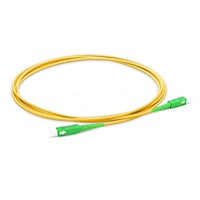 Cable patch cord de fibra optica OM3 3.0mm SC-SC APC 9/125 20 Metros