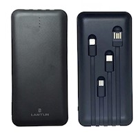 Power Bank 10.000mAh LANTUM QX iluminación Led 4 cables incluidos