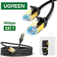 Cable de Red Cat 7 Ugreen Rj45 10Gbps 10 Metros PVC Patch Cord cobre