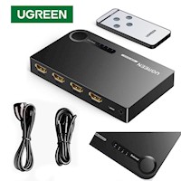 Switch HDMI 3 Puertos 4K 3D HDR UGREEN con control 3 x 1 60Hz