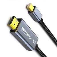 CABLE ADAPTADOR MINI DISPLAYPORT A HDMI, NETCOM, DE 1.80 METROS