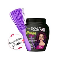 Mascarilla 2En1 Divina Cor Skala Para Cabello Teñido (1Kg)+ Peine Regalo