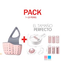 Pack Escurridor para Fregadero y Rebanador Multifuncional de Cocina