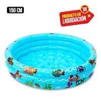 Piscina Inflable Niños Baby Amusement Pool 150cm Azul 180 L