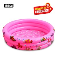 Piscina Inflable Niños Baby Amusement Pool 150cm Rosa 180 L