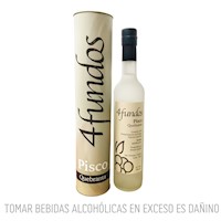 Pisco Quebranta con estuche, Cuatro Fundos - Licores