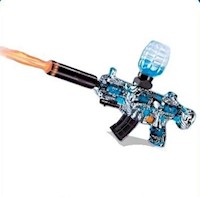 Pistola Hidrogel AK47 con silenciador RGB, humo y proyector